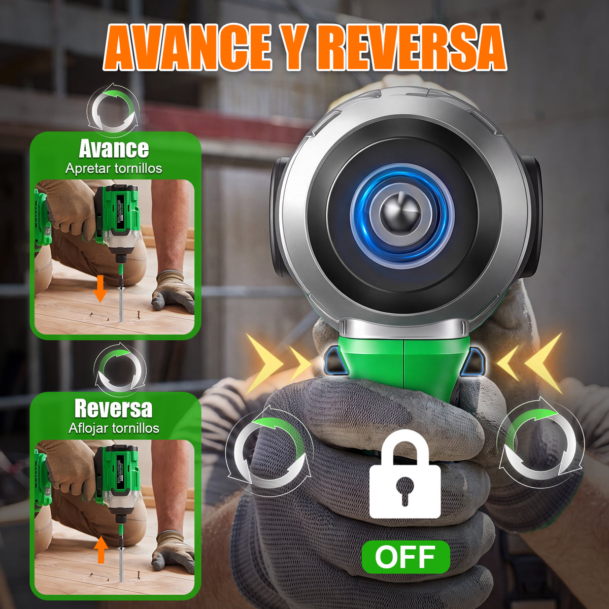 Atornillador De Impacto Inalámbrico De 20v Anirona 2ah Aw965