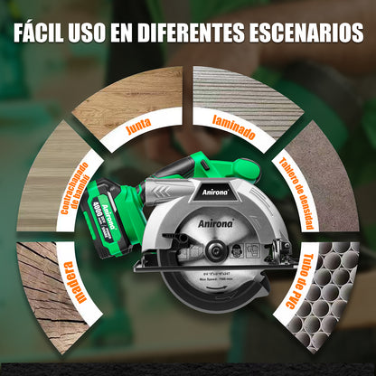Sierra Circular Sin Carbones Inalámbrico 6-1/2 Anirona 4.0ah Brushless A40CS165