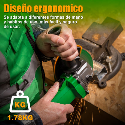 Esmeriladora Angular 1300w Anirona Industrial AG1300