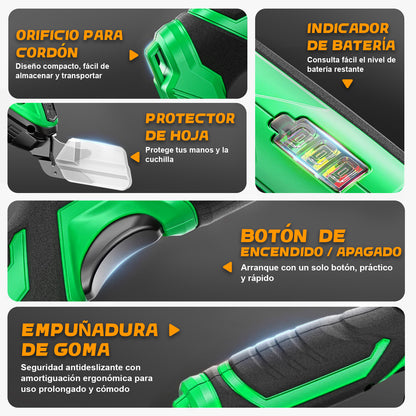 Tijera Eléctrica Inalámbrica Para Cortar Lamina Tela Anirona  AS107