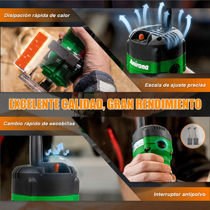 Router Anirona 800w +5 Brocas Carburo 1/4'' AR800
