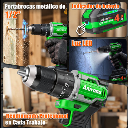 Taladro Rotomartillo &amp; Esmeriladora Angular Inalámbricos 20v KIT305