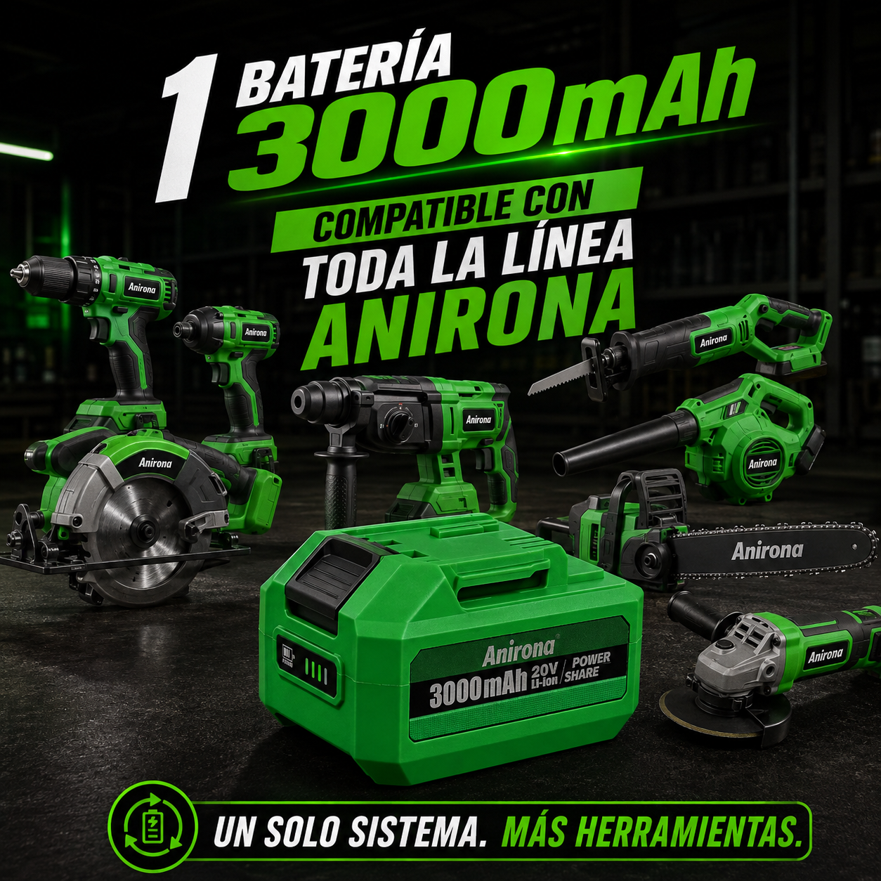Anirona 3000Mah Bateria