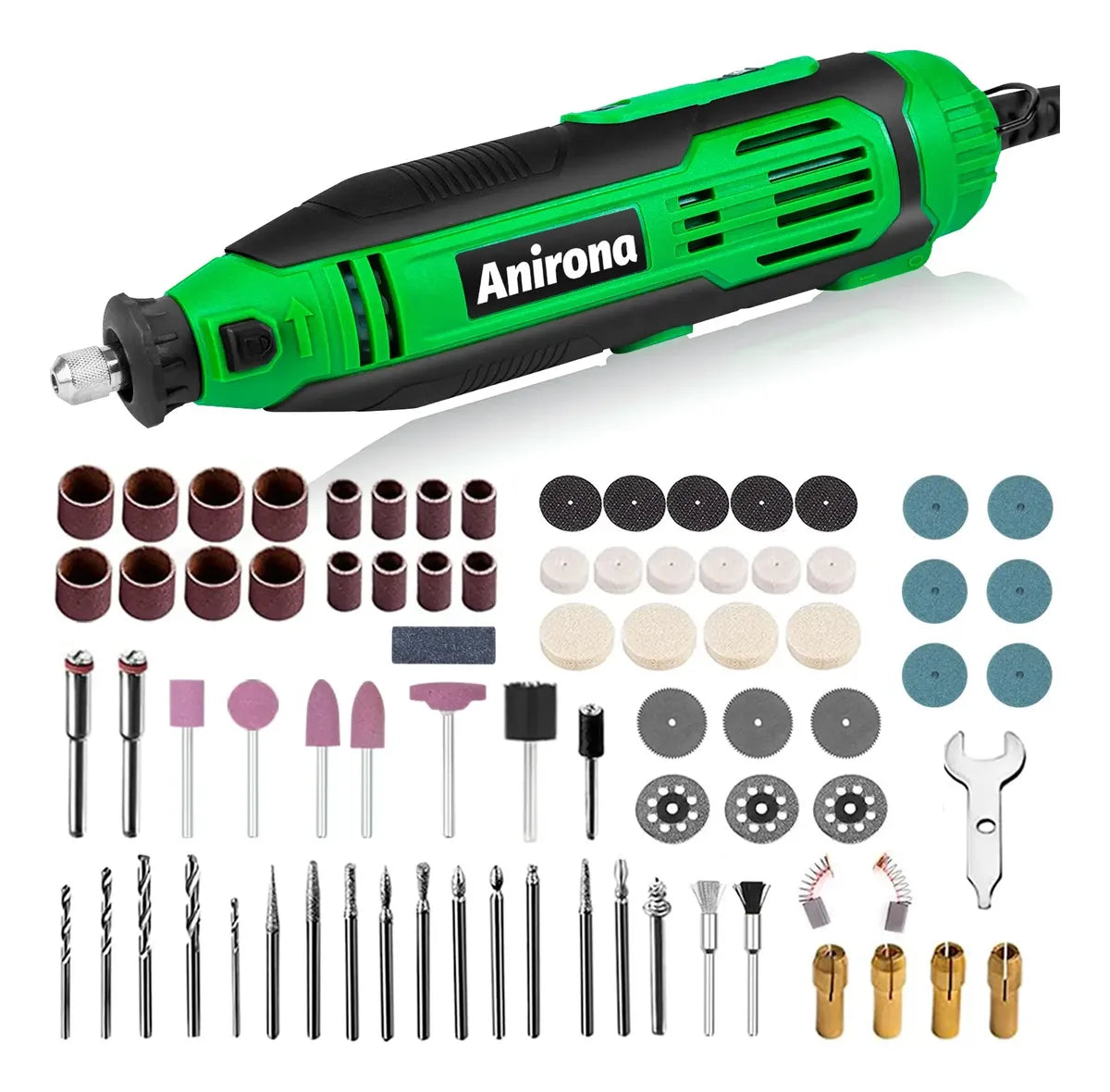 Mini Taladro Mototool Esmeril Anirona Con Accesorios 135w