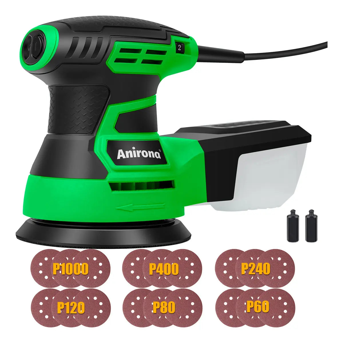 Lijadora Roto Orbital 5"" De 13000 Opm 450w Anirona