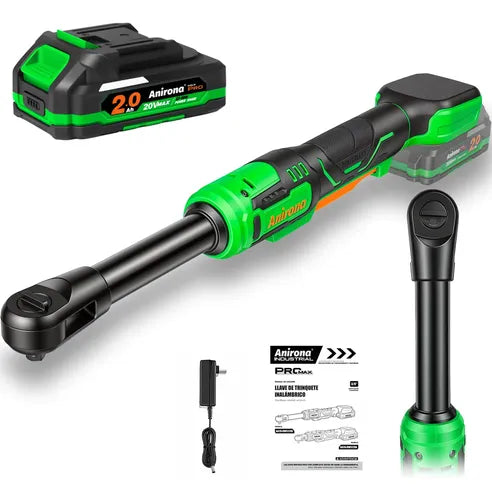 Llave Matraca Inalámbrica Ratchet Brushless Cabezal Largo