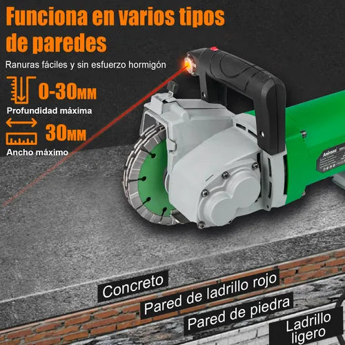 Ranurador Maquina Sierra Corte Pared Concreto Anirona 4800w
