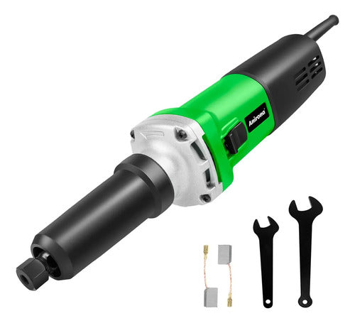 Esmeril Recto Rectificador 1/4"" 600w Aer3506 Anirona