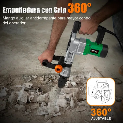 Martillo Demoledor Cincelador Sds-max Concreto Anirona Dh35d