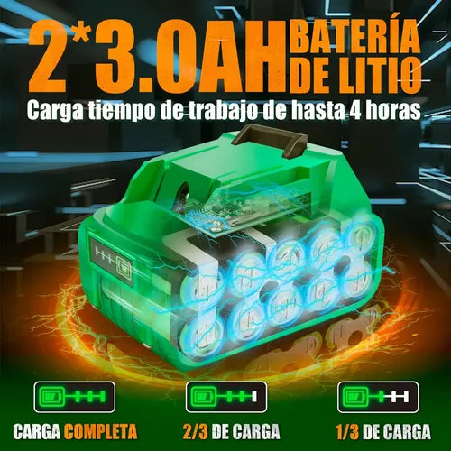 Kit De Taladro Rotomartillo & Llaves De Impacto Sin Carbones