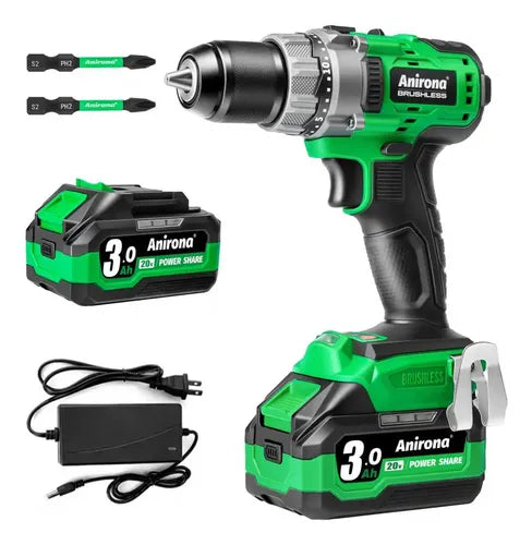 Taladro Rotomartillo Sin Carbones 80nm 1/2 Anirona 20v 3.0ah
