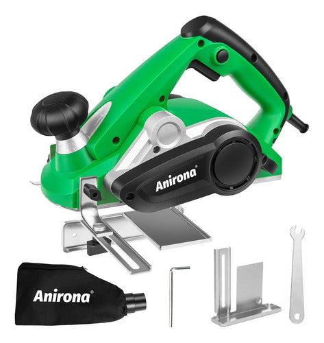 Cepillo Eléctrico Madera 3-1/4 1080w Anirona Pro Ap82 Verde