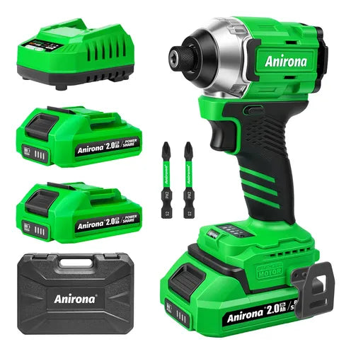 Atornillador De Impacto Inalámbrico De 20v Anirona 2ah Aw965