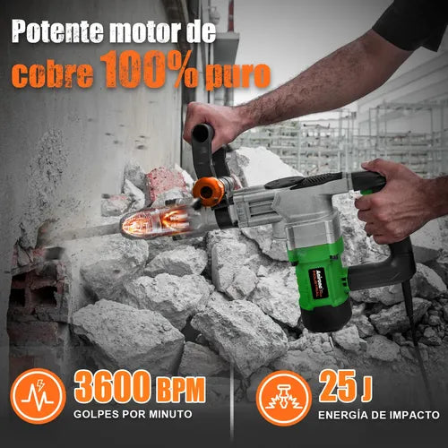 Martillo Demoledor Cincelador Sds-max Concreto Anirona Dh35d