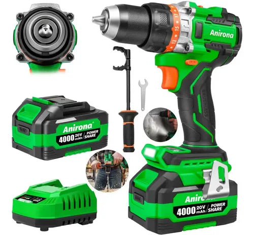 Taladro Rotomartillo Sin Carbón 1/2'' 4ah Anirona Promax