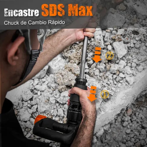 Martillo Demoledor Cincelador Sds-max Concreto Anirona Dh35d