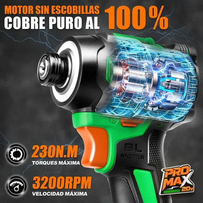 Atornillador De Impacto Inalámbrico 20v Anirona Promax 2108