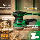 Lijadora Roto Orbital 5"" De 13000 Opm 450w Anirona