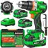 Taladro Rotomartillo Sin Carbón 2 Baterías 4ah 1/2'' Promax