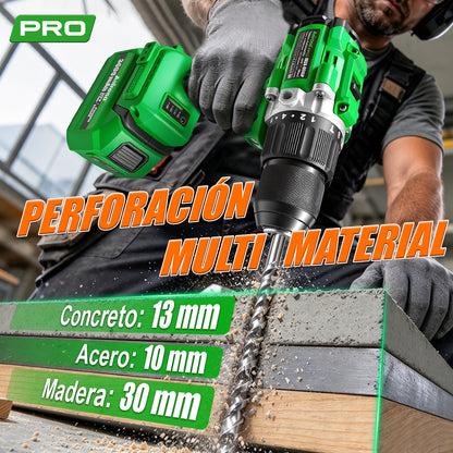 Taladro Rotomartillo Inalámbrico 20v Brushless Con 2 Batería AA20-D605P