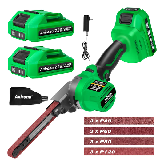 Mini Lijadora De Banda Sin Carbón 1/2x18 Anirona 2 Baterías