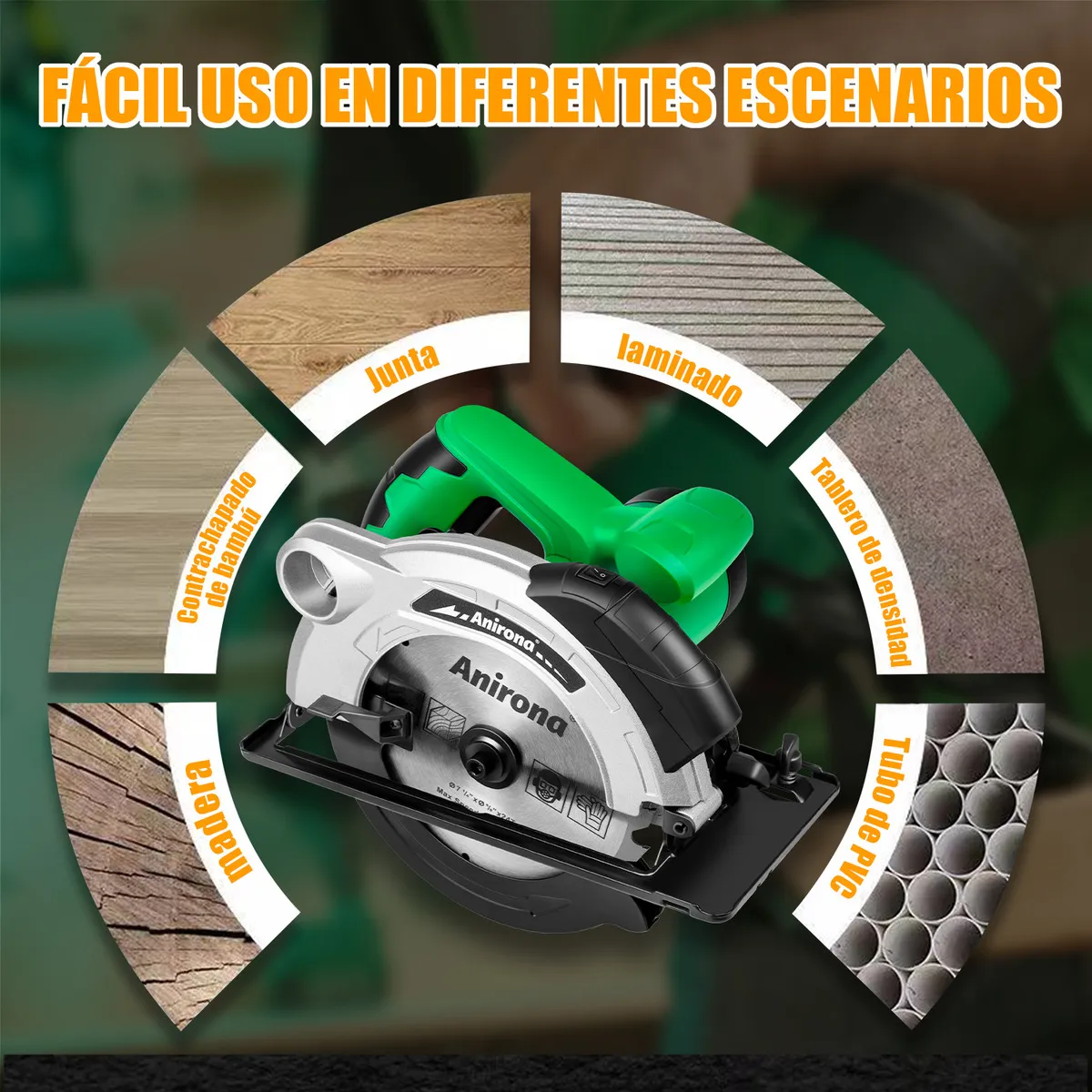 ANIRONA 7-1/4" Circular Saw CS612A Pro 1600W 60Hz