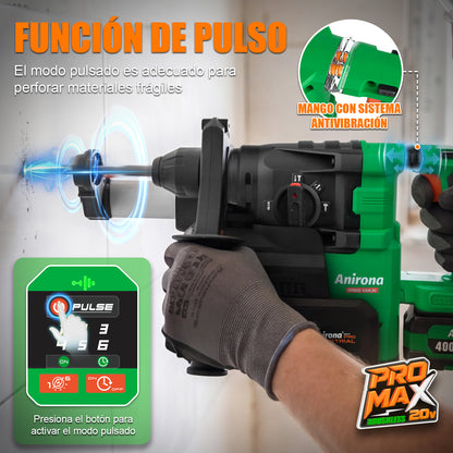 Rotomartillo Cincelador Colector De Polvo 4j Anirona Promax ARH515PM + VC515PM
