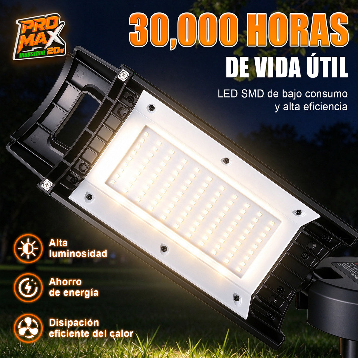 Lámpara De Trabajo Led 10000lm 20v Recargable Anirona Promax A20-TL100PM