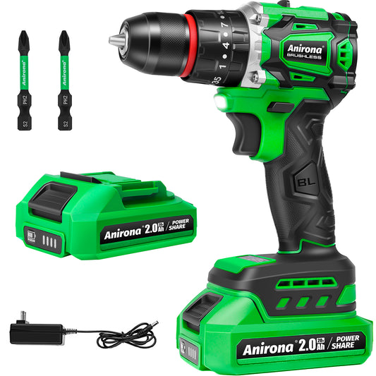 Taladro Rotomartillo Sin Carbones Inalámbrico 20v Anirona AA20-T10-1