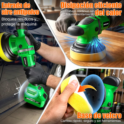 Pulidora Inalámbrica 20v Roto Orbital Doble Acción 6'' Auto AA20-PD8633