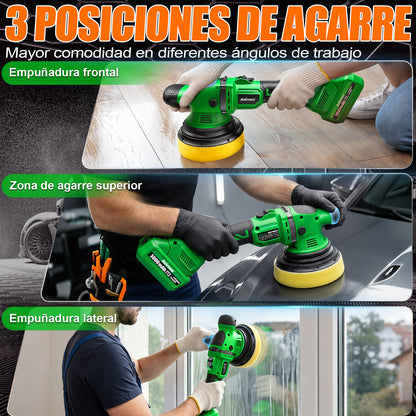 Pulidora Inalámbrica 20v Roto Orbital Doble Acción 6'' Auto AA20-PD8633