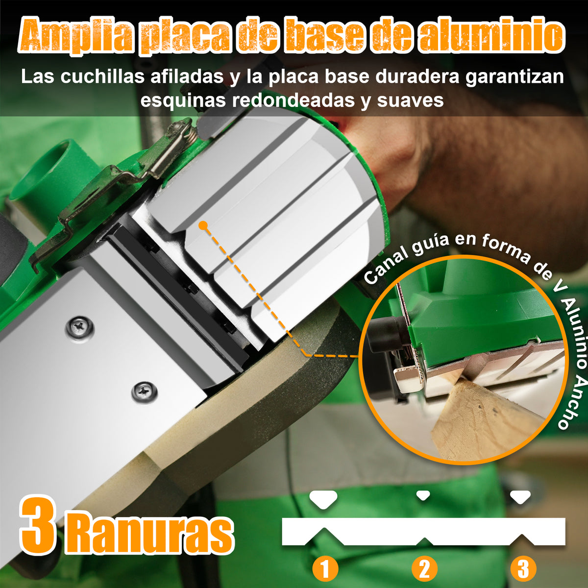 Cepillo Eléctrico Madera 3-1/4 1080w Anirona Pro AP82