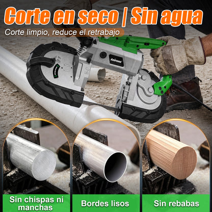 Sierra Cinta Banda Portátil Metal 1100w Cortadora Anirona BS2103AC