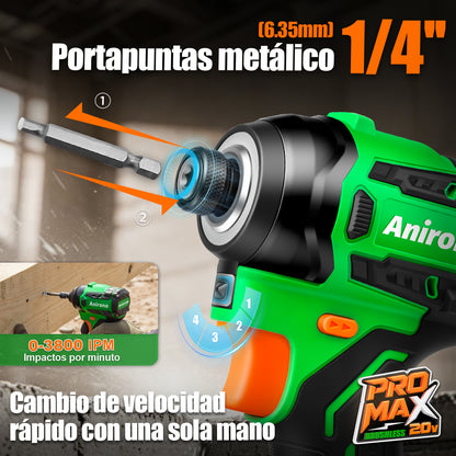 Atornillador Impacto & Rotomartillo Taladro Promax Anirona PMKIT-1850