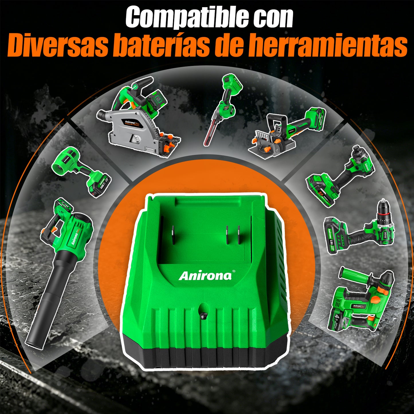 Cargador Rápido 2.3a Para Baterías Ion Litio 20v Anirona CG2023DQ