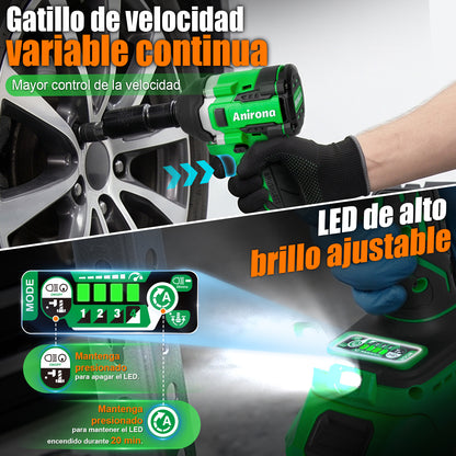 Kit Taladro Rotomartillo + Llave De Impacto 20v Brushless KIT1725