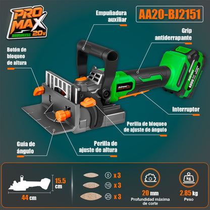Engalletadora 20v Promax Anirona Ensambladora De Carpintería AA20-BJ2151