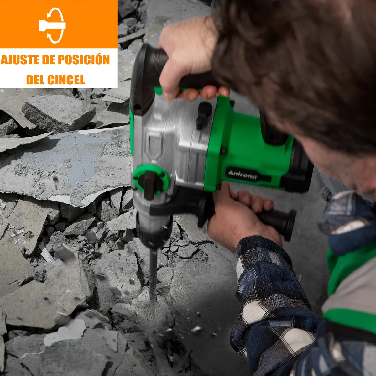 Rotomartillo Cincelador Anirona Industrial Sds 1600w Ma28b