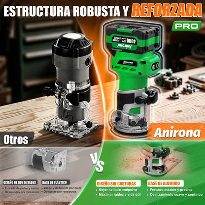 Router Rebajadora Inalámbrico Brushless 20v 4.0ah Anirona AA20-R2302