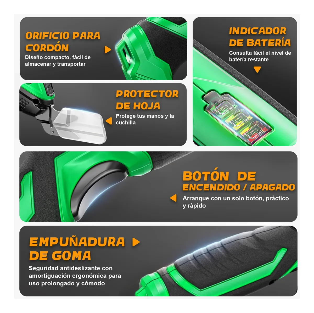 Tijera Eléctrica Inalámbrica Para Cortar Lamina Tela Anirona AS107