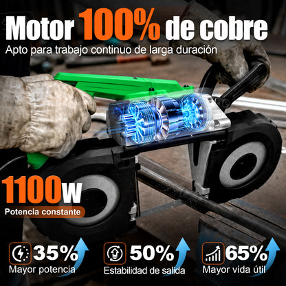 Sierra Cinta Banda Portátil Metal 1100w Cortadora Anirona BS2103AC