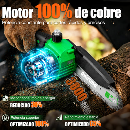 Motosierra Eléctrica Inalámbrica Anirona 20v Con 2 Baterías AA20-CS55