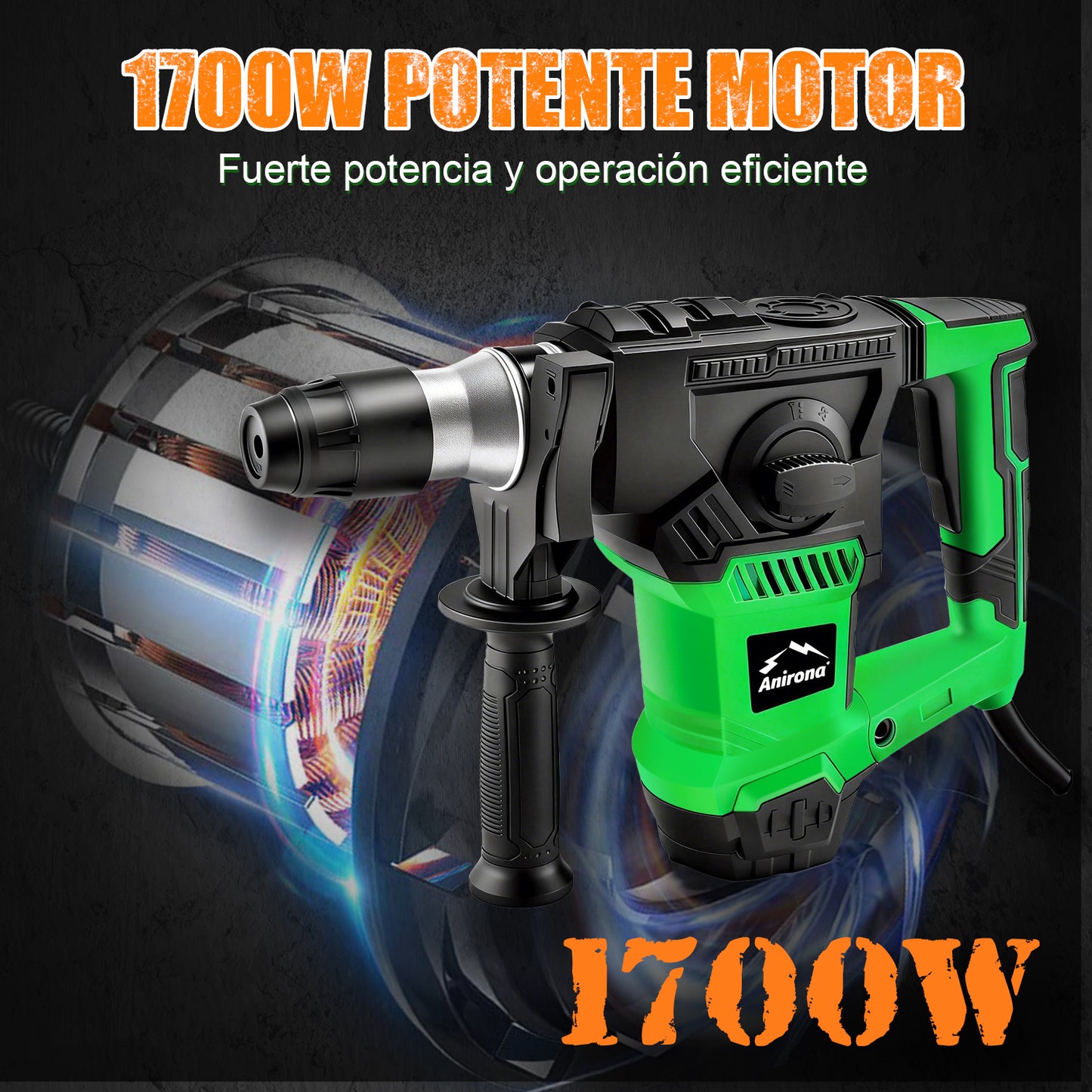 Rotomartillo Cincelador Anirona Industrial Sds 1700w MA32