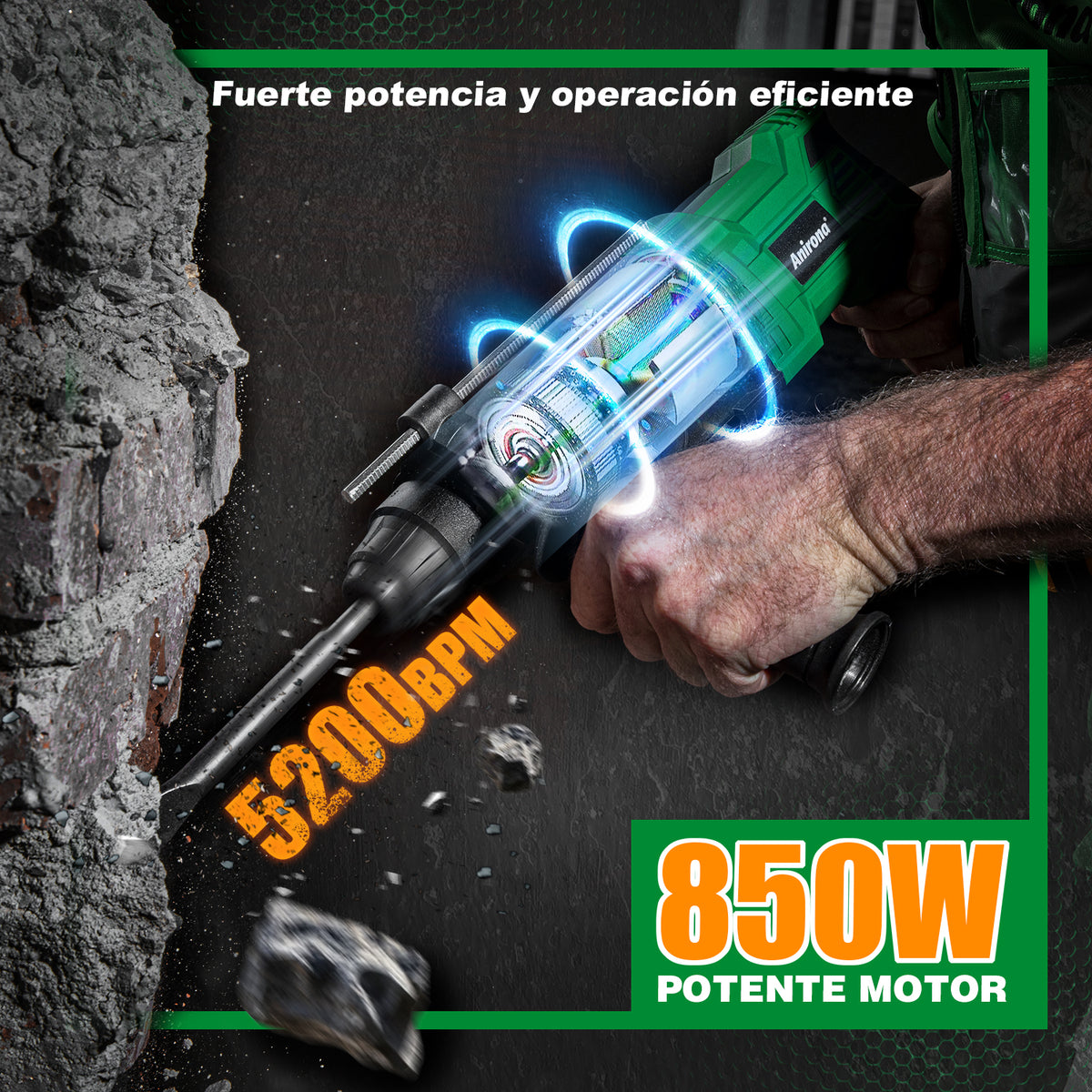 Rotomartillo Perforador Cincelador Sds 850w Anirona ARH26D