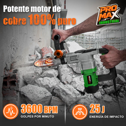 Martillo Demoledor Cincelador Sds-max Concreto Anirona DH35D