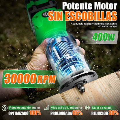 Router Rebajadora Inalámbrico Brushless 20v 4.0ah Anirona AA20-R2302