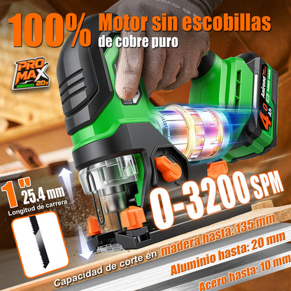 Sierra Caladora Inalámbrica Brushless 20v Anirona Promax AA20-JS254PM