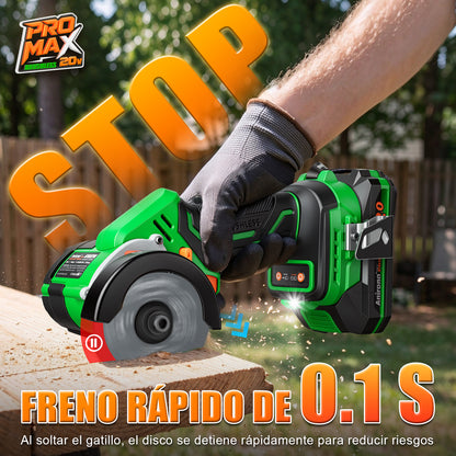 Mini Sierra De Corte Inalámbrica 20v 3 Brushless Anirona A7602PM