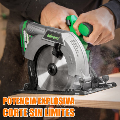 Sierra Circular Sin Carbones Inalámbrico 6-1/2 Anirona 4.0ah Brushless A40CS165