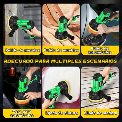 Pulidora Rotativa 125mm Eléctrico Para Coches 1400w Anirona PD1400